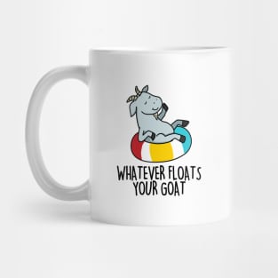 Whatever Floats Your Goat Cute Goat Pun Mug